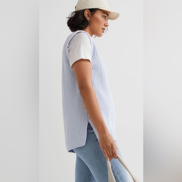 H&M Rib-knit Sweater Vest in Light Blue - Picture 2 of 7